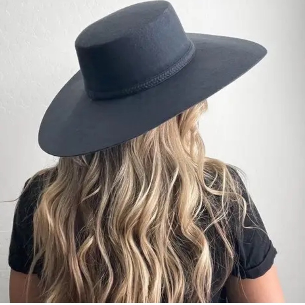 Universal Thread Wide Brim Felt Hat Gray